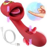 Wibrator Damski Z Ruchomymi Ustami I Językiem Sex Gadżet Dla Pań