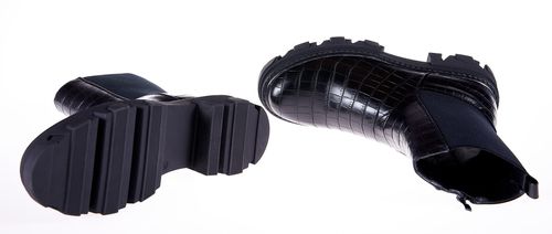 Botki platforma gruba podeszwa czarne Rozmiar obuwia - 41 na Arena.pl