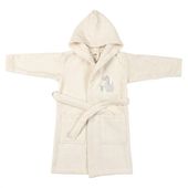 Szlafrok dziecięcy frotte z karpurem BABY dł. 140 cm kremowy