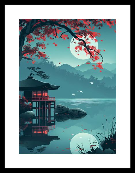 Plakat 20,5x28,4cm Japoński Pawilon zdjęcie 3