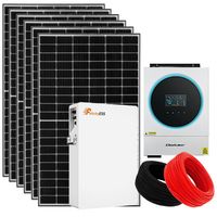 ZESTAW SOLARNY HYBRYDOWY 5KW / 230V 6000W + MAGAZYN ENERGII 5KWh