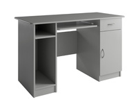 Biurko 1- Drzwiowe z Szufladą 1D1SZ 120 cm Szary MAXIM MX - 4 Kolory