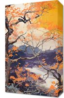 Obraz 30x50cm Złota Jesień nad Jeziorem