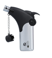 Srebrny Palnik Gazowy Żarowy JET na Gaz Butan Wiatroodporny Mocny Gentelo