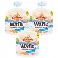 Eurowafel Wafle zbożowo-ryżowe naturalne 70 g x 3 sztuk