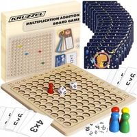 Tabliczka Mnożenia Gra Planszowa Edukacyjna Logiczna Nauka Liczenia 12x12