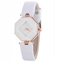 Zegarek DAMSKI Piękny MAŁY KWARCOWY BIAŁY