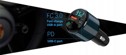 Transmiter FM Bluetooth Navitel BHF05 MAX zestaw głośnomówiący, USB-A USB-C na Arena.pl