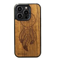 Drewniane Etui Bewood do iPhone 15 Pro ŁAPACZ SNÓW IMBUIA