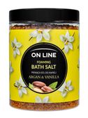 On Line Pieniąca Sól do kąpieli Agran & Vanilla 1200g