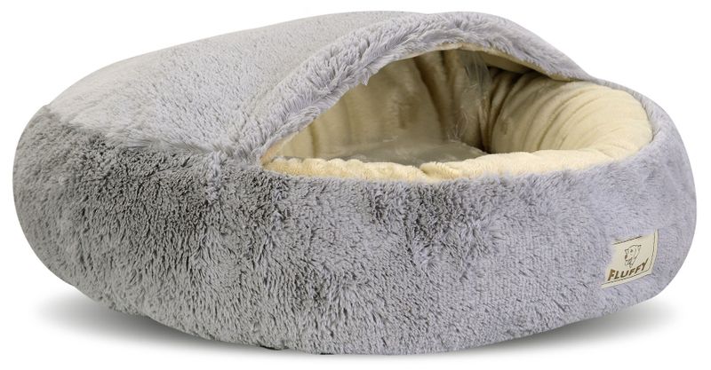 Legowisko Dla Psa Fluffy 70 Cm Jasnoszare zdjęcie 3