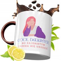 Kubek Bordowy Dla Córki Na Urodziny Prezent Z Nadrukiem Ze Zdjęciem