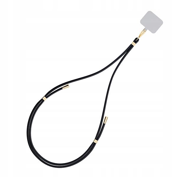 3MK EasyClip Black (gold) Smycz do telefonu zdjęcie 8
