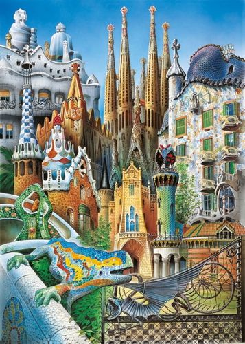 Educa Puzzle Gaudí Collage 1000 el. na Arena.pl