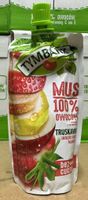 Tymbark Mus 100% owoców truskawka-jabłko 120g