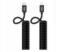 SILVER MONKEY Kabel sprężynowy USB-C - Lightning MFI 1m SMA021