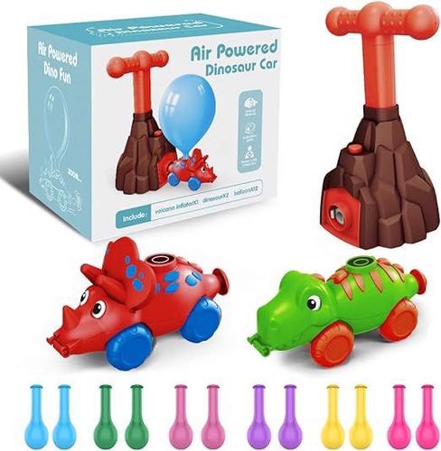 pompka do balonów wulkan dinozaur zabawka na Arena.pl
