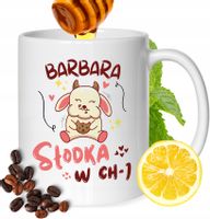 Kubek Dla Barbary Koleżanki Przyjaciółki Prezent Z Nadrukiem Biały 330Ml