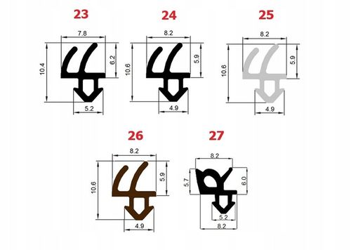 10mb S-1127 SZARA Uszczelki Okienne Uszczelka Okienna Do Okna Okien na Arena.pl