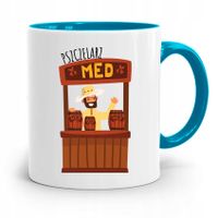 Kubek Błękitny Dla Pszczelarza Pszczelarz Med Z Nadrukiem Ze Zdjęciem