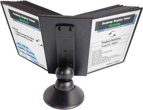 Tabliczki stołowe czarne regulowane obrotowe 360° TUKA-i-AKUT 20 szt. na Arena.pl