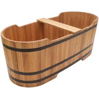 Wanna dębowa beczka do kąpieli balia dwuosobowa drewniana sauny 180x76