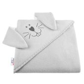 BOCIOLAND Okrycie kąpielowe 80x80 SZARE ZAJĄC