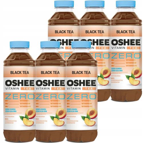 Oshee Black Tea Zero brzoskwiniowy 555 ml 6 sztuk na Arena.pl