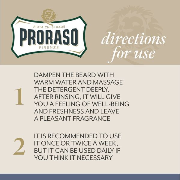 Proraso Cypress & Vetyver Szampon do brody 200 ml zdjęcie 4