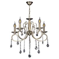 Żyrandol maria teresa VEN W-N 1637/5 PN świecznikowy patyna przezroczysty