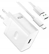 ŁADOWARKA SIECIOWA 45W DO TELEFONU + KABEL USB-C 1M SZYBKIE ŁADOWANIE