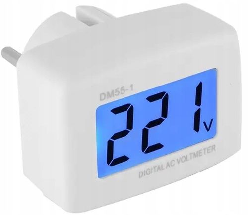 Cyfrowy woltomierz tester miernik napięcia w sieci w gniazdku AC 80-300V na Arena.pl
