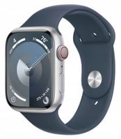 Apple Watch Series 9 GPS 45 mm OLED Wi-Fi NFC Wodoodporność 5 ATM Silver