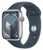 Apple Watch Series 9 GPS 45 mm OLED Wi-Fi NFC Wodoodporność 5 ATM Silver