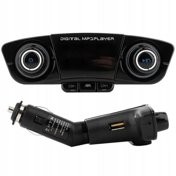Transmiter FM Samochodowy Bluetooth 5.0 USB micro SD 8w1 AUX Ładowarka zdjęcie 12