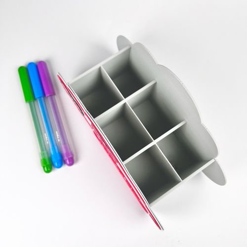 Organizer na biurko 3D Duża chmurka Przybornik na kredki IMIĘ piórnik EKO na Arena.pl