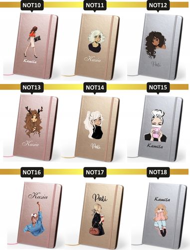 Notes metaliczny A5 kolorowy nadruk UV wedding PLANNER ślub na Arena.pl