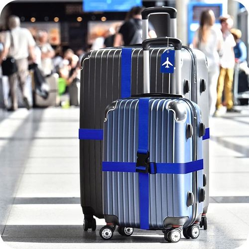 PAS ZABEZPIECZAJĄCY DO WALIZKI SPINAJĄCY BAGAŻ (NIEBIESKI) PASY DO na Arena.pl