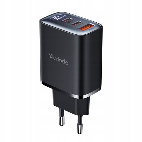mcdodo szybka ładowarka sieciowa do iphone 2xusb-c 1xusb pd 30w miernik led na Arena.pl