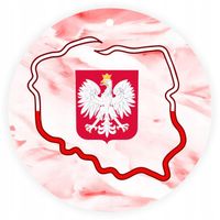 MEDAL Z PLEXI 8 cm z TWOIM nadrukiem UV personalizowany PATRIOTYCZNY