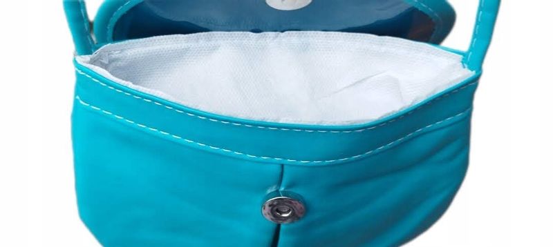 Torebka listonoszka skóra ekologiczna NIEBIESKA zdjęcie 3