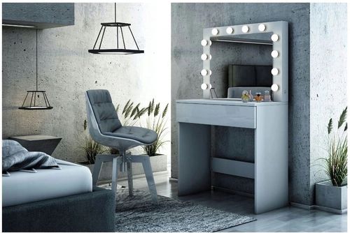 Toaletka do makijażu wizażu kosmetyczna z lustrem LED nowy model na Arena.pl