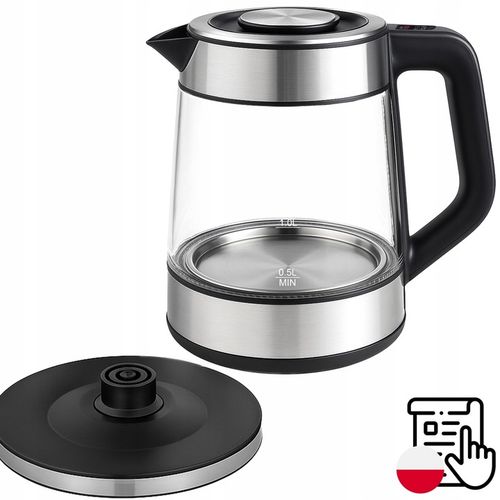 DUŻY CZAJNIK ELEKTRYCZNY 1,7L REGULACJA TEMPERATURY PODŚWIETLANY RGB na Arena.pl