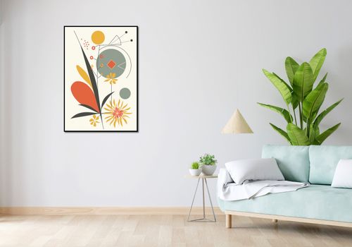 Plakat 70x100cm Geometryczny Ogród na Arena.pl
