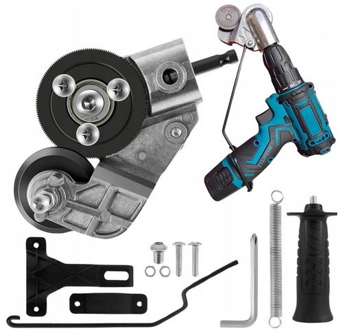 ADAPTER DO CIĘCIA BLACHY NA WIERTARKĘ WKRĘTARKĘ UNIWERSALNE NOŻYCE DO na Arena.pl