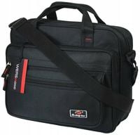 TORBA MĘSKA na dokumenty TECZKA na ramię do pracy lekka z paskiem