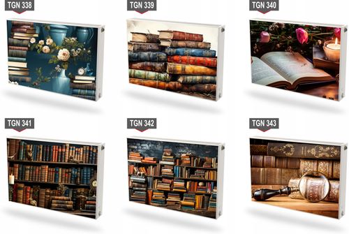 Mata magnetyczna magnes ozdobny na grzejnik na wymiar KSIĄŻKA RÓŻE 60x100cm na Arena.pl