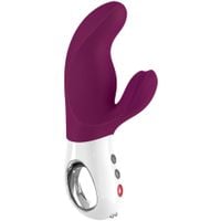 wibrator króliczek miss bi fun factory winogronowy biały 17 cm