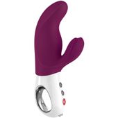 wibrator króliczek miss bi fun factory winogronowy biały 17 cm
