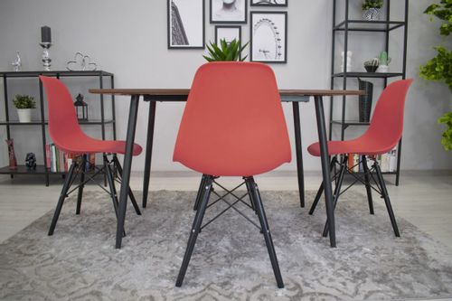 Krzesło OSAKA cynober / nogi czarne x 2 na Arena.pl